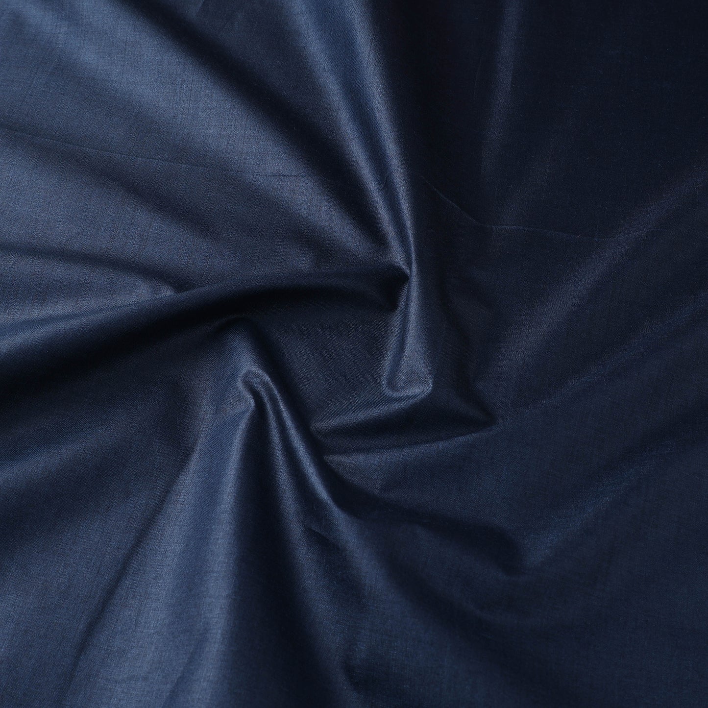 Blue - Vidarbha Tussar x Muga Silk Handwoven Plain Fabric 16