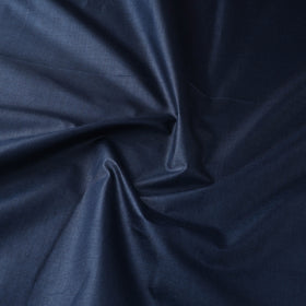 Blue - Vidarbha Tussar x Muga Silk Handwoven Plain Fabric 16