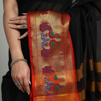 Mercerised Cotton Paithani Zari Border Dharwad Saree 24