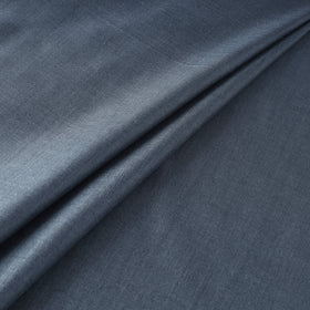 Grey - Gray - Vidarbha Tussar x Muga Silk Handwoven Plain Fabric 15