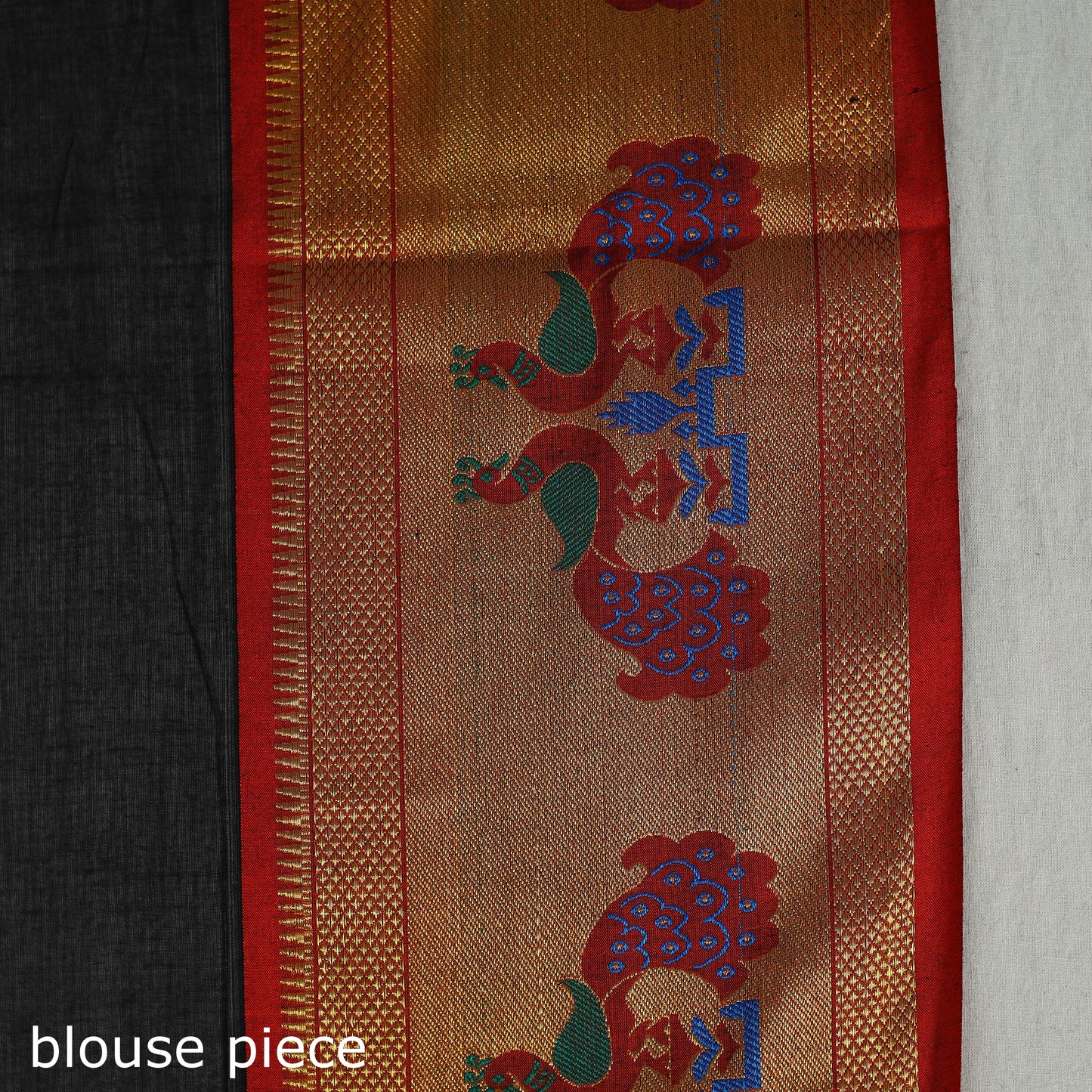 Mercerised Cotton Paithani Zari Border Dharwad Saree 24