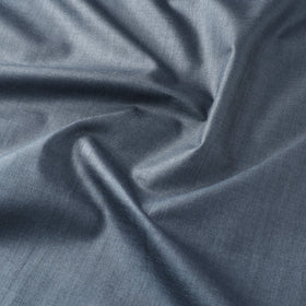 Grey - Gray - Vidarbha Tussar x Muga Silk Handwoven Plain Fabric 15