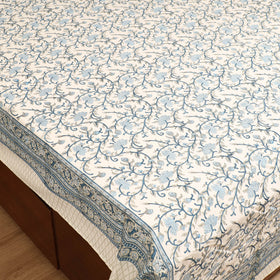 Sanganeri Hand Block Print Cotton Double Bedsheet Set (108 x 90 in) 28