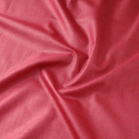 Pink - Vidarbha Tussar x Muga Silk Handwoven Plain Fabric 14