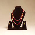 Multicolor - Handmade Wooden Beads Double Layered Necklace Set 19