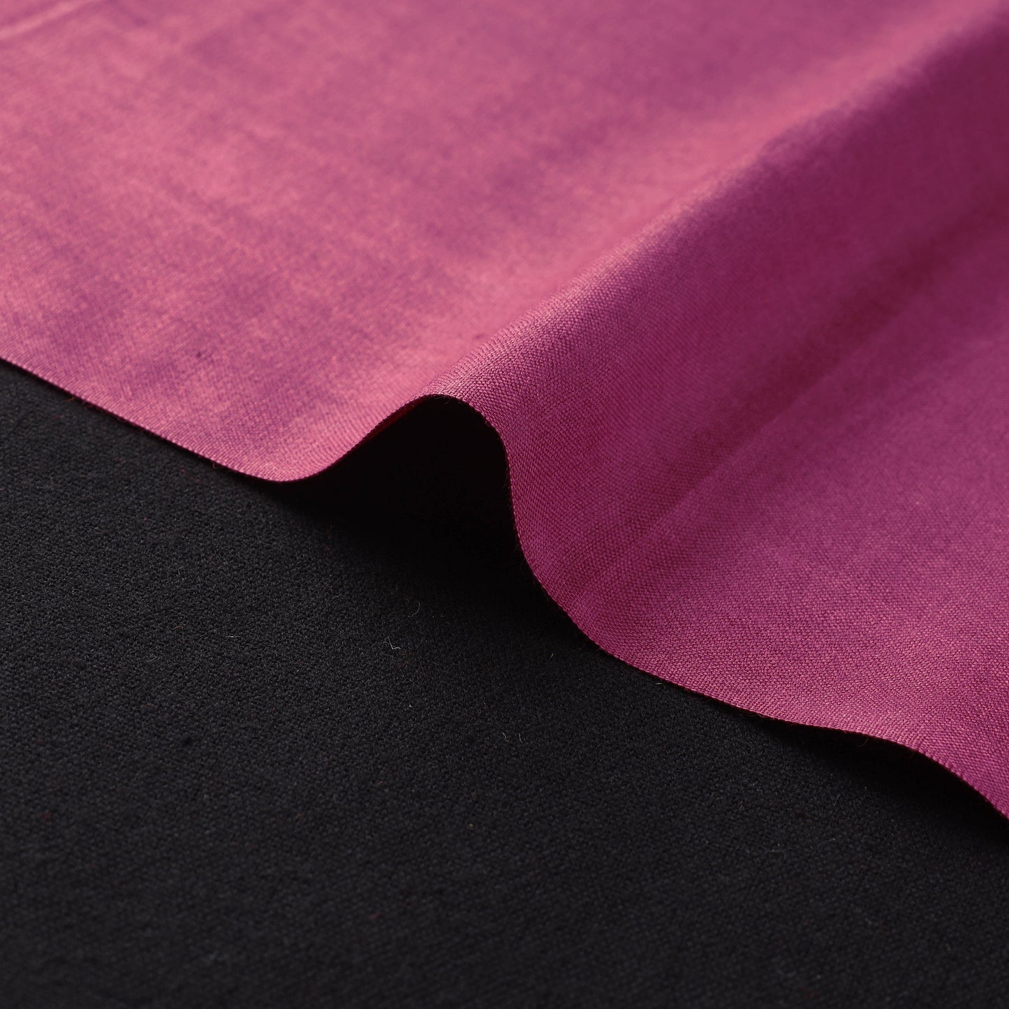 Pink - Vidarbha Tussar Silk Handwoven Plain Fabric 13