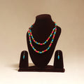 Multicolor - Handmade Wooden Beads Double Layered Necklace Set 20