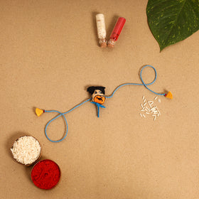  Fred & Wilma - Hand Embroidered & Felt Work Rakhi & Lumba Set 