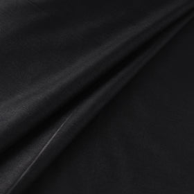 Black - Vidarbha Tussar Silk Handwoven Plain Fabric 11