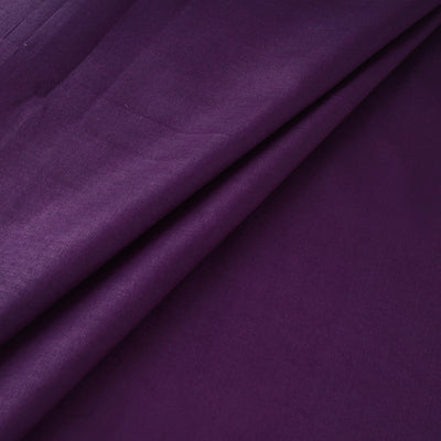 Purple - Vidarbha Tussar Silk Handwoven Plain Fabric 01