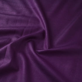 Purple - Vidarbha Tussar Silk Handwoven Plain Fabric 01