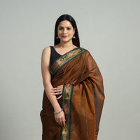 Mercerised Cotton Ikat Zari Border Dharwad Saree 27