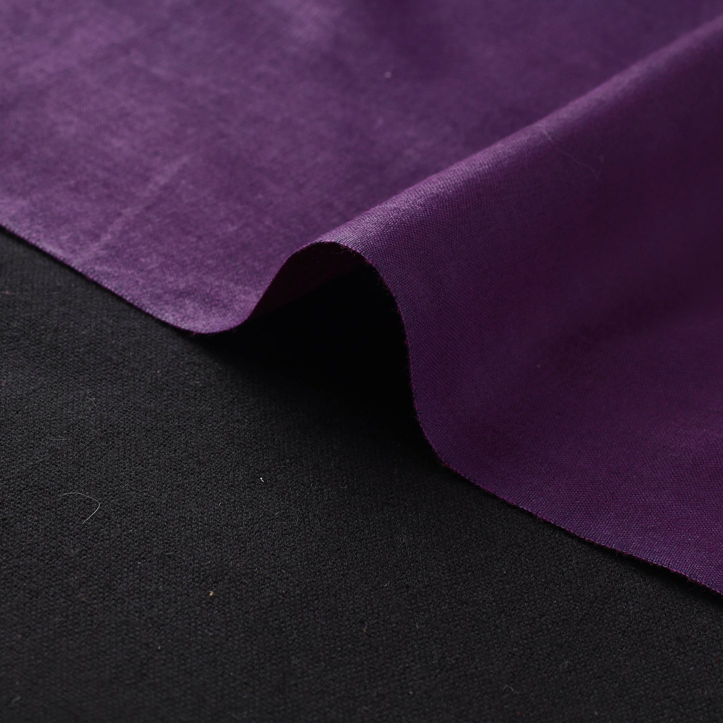 Purple - Vidarbha Tussar Silk Handwoven Plain Fabric 01
