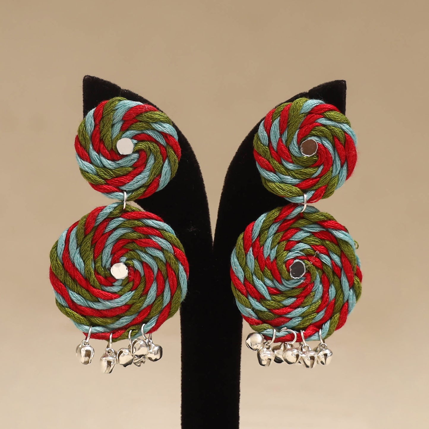 Multicolor - Ruhi Ghungroo Work Thread Earrings