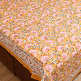 Sanganeri Hand Block Print Cotton Double Bedsheet Set (108 x 90 in) 31