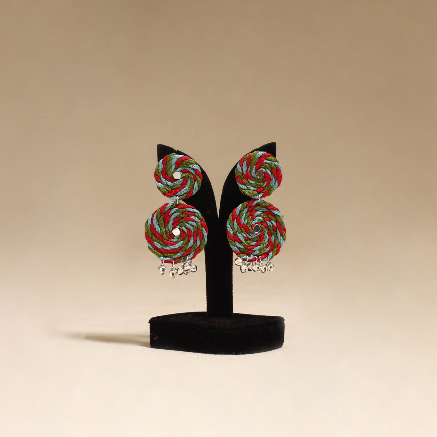 Multicolor - Ruhi Ghungroo Work Thread Earrings