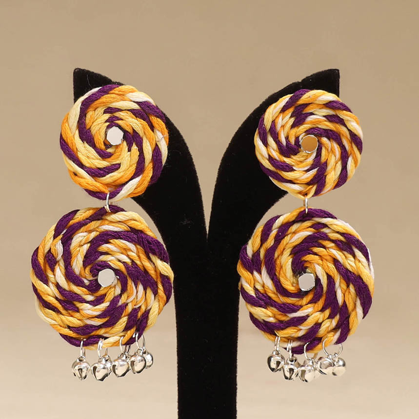 Multicolor - Noor Ghungroo Work Thread Earrings