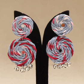 Multicolor - Afiya Ghungroo Work Thread Earrings