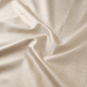 White - Vidarbha Tussar Silk Handwoven Plain Fabric 09