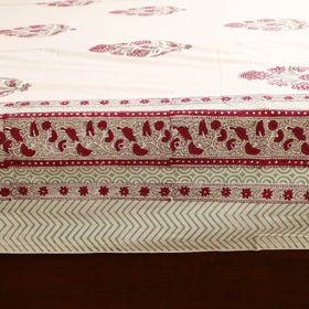 Sanganeri Hand Block Print Cotton Double Bedsheet Set (108 x 90 in) 32
