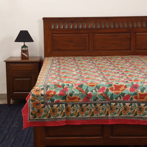 Block Print Cotton Single Sanganeri Bed Sheet (90 x 60 in) 32