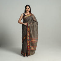 Mercerised Cotton Ikat Zari Border Dharwad Saree 29