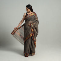 Mercerised Cotton Ikat Zari Border Dharwad Saree 29