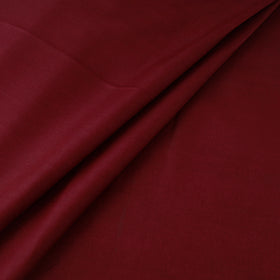 Maroon - Vidarbha Tussar Silk Handwoven Plain Fabric 06