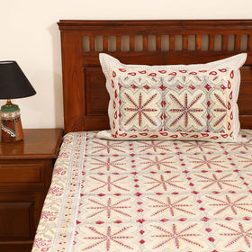 Sanganeri Hand Block Print Cotton Double Bedsheet Set (108 x 90 in) 34