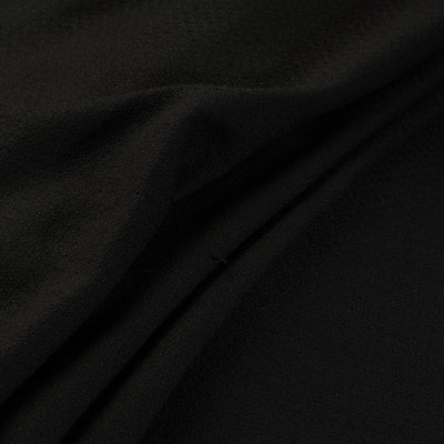 Black - Kumaun Handwoven Merino Woollen Fabric