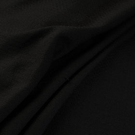Black - Kumaun Handwoven Merino Woollen Fabric