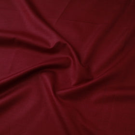 Maroon - Vidarbha Tussar Silk Handwoven Plain Fabric 06