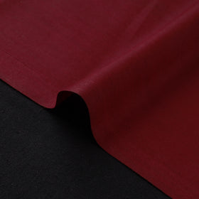 Maroon - Vidarbha Tussar Silk Handwoven Plain Fabric 06