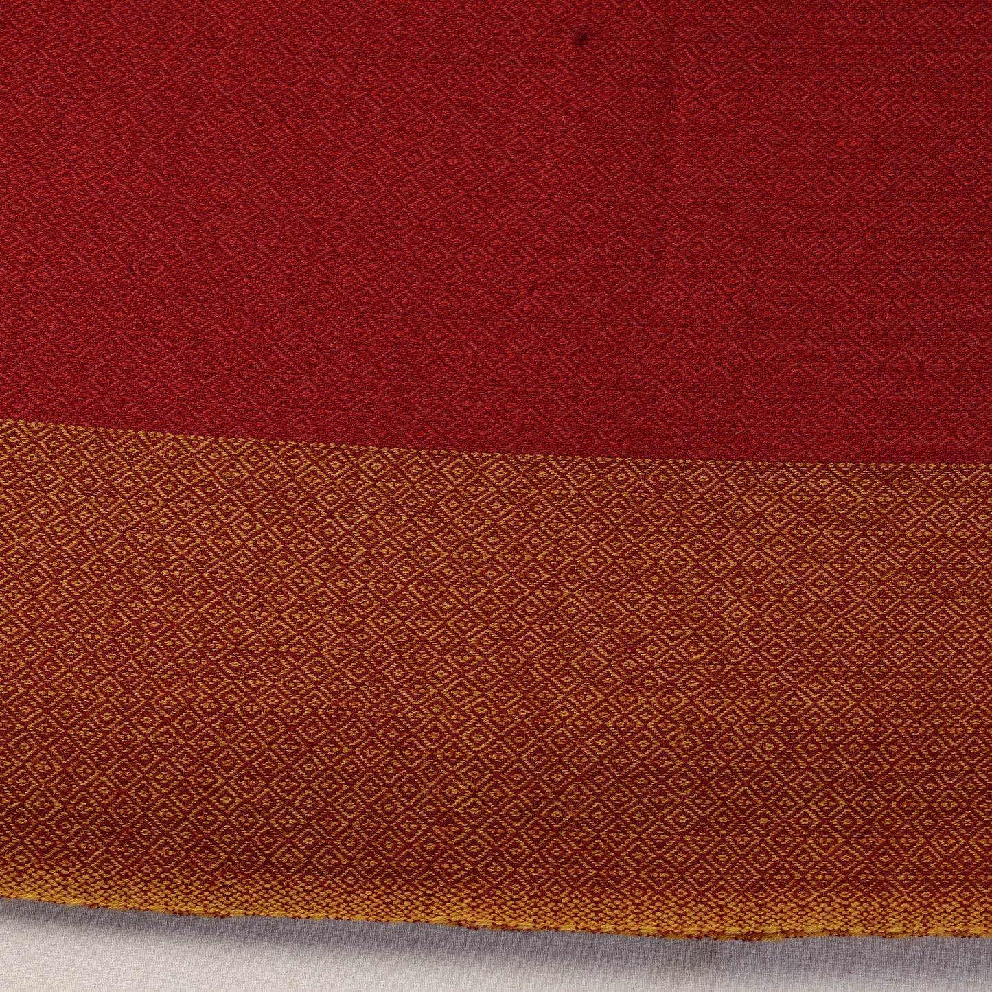 Red - Kumaun Handwoven Pure Merino Woolen Fabric
