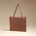 Brown - Quilted Fabric Handcrafted Handbag 02