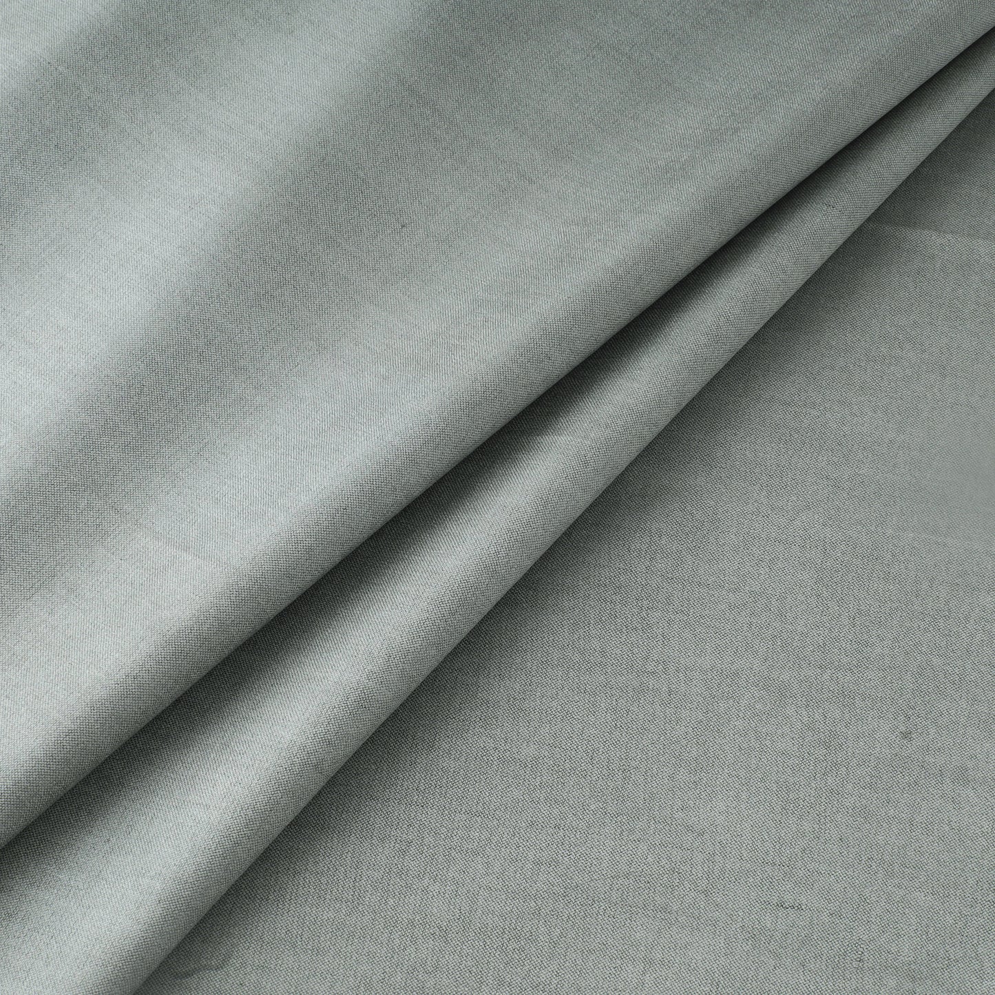Grey - Gray - Vidarbha Tussar Silk Handwoven Plain Fabric 05