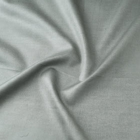 Grey - Gray - Vidarbha Tussar Silk Handwoven Plain Fabric 05