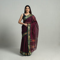 Mercerised Cotton Ikat Zari Border Dharwad Saree 31