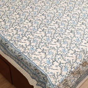 Sanganeri Hand Block Print Cotton Double Bedsheet Set (108 x 90 in) 36