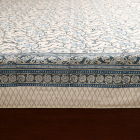 Sanganeri Hand Block Print Cotton Double Bedsheet Set (108 x 90 in) 36
