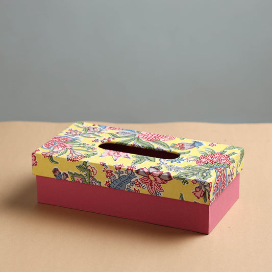 Sukriti Handmade Block Printed Fabric Tissue Box