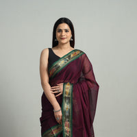 Mercerised Cotton Ikat Zari Border Dharwad Saree 31