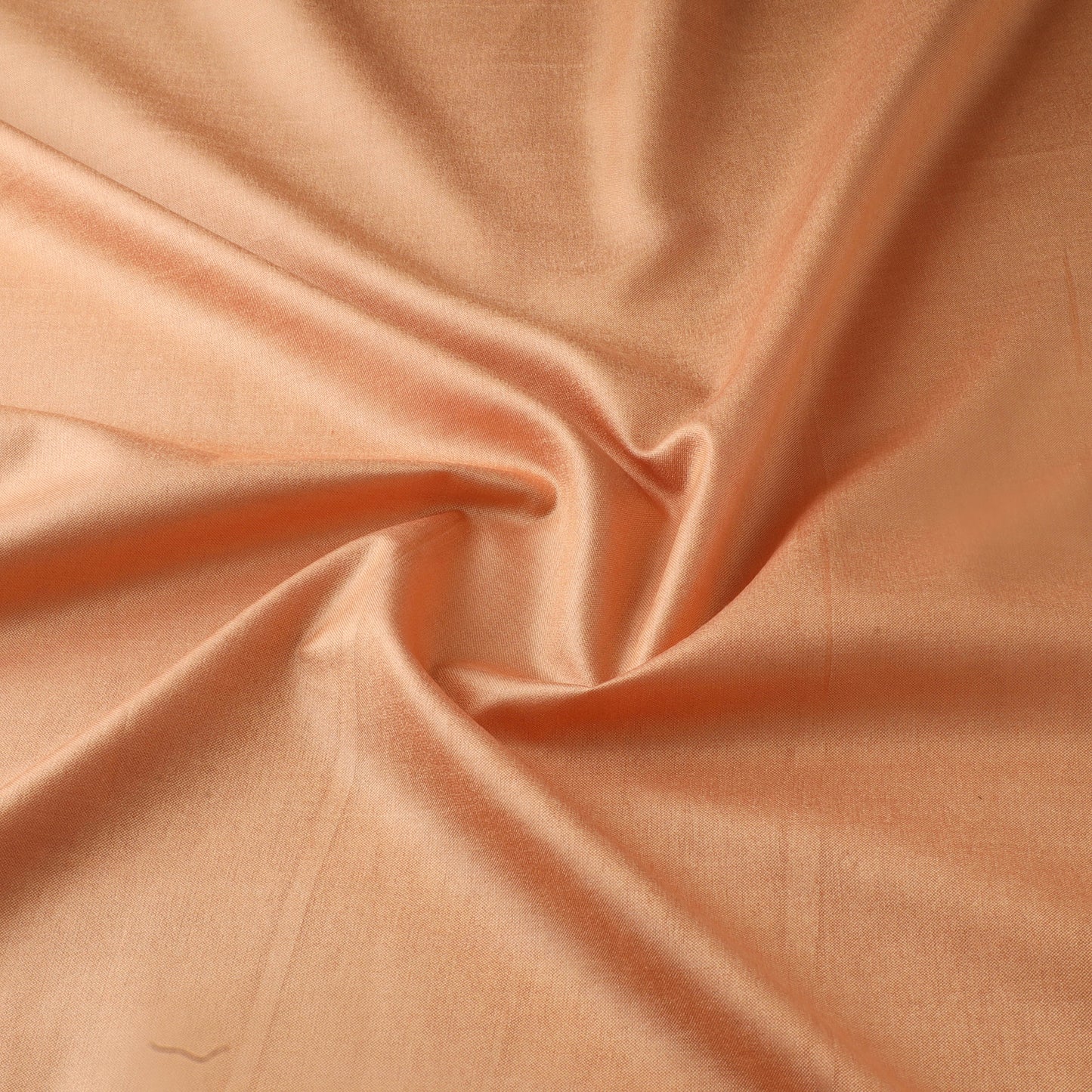 Orange - Vidarbha Tussar Silk Handwoven Plain Fabric 03