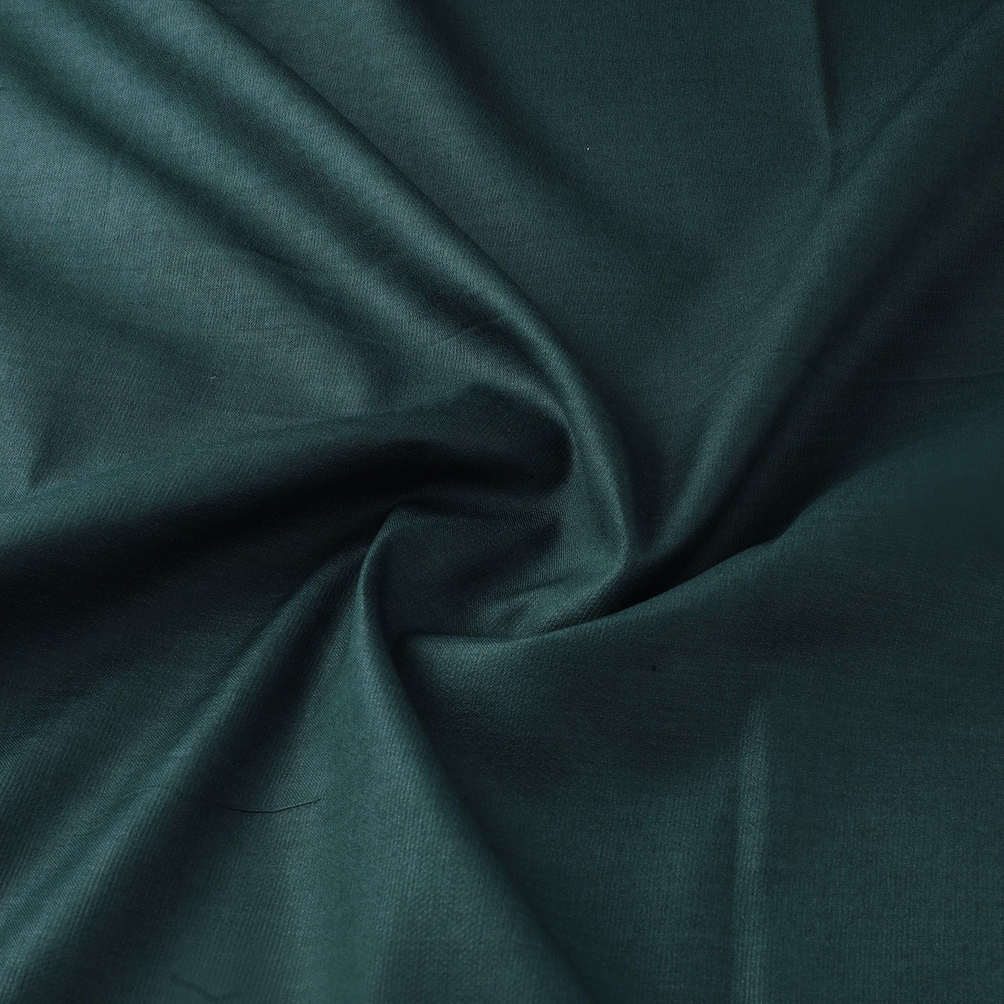 Green - Vidarbha Tussar Silk Handwoven Plain Fabric 02