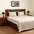 Sanganeri Hand Block Print Cotton Double Bedsheet Set (108 x 90 in) 39