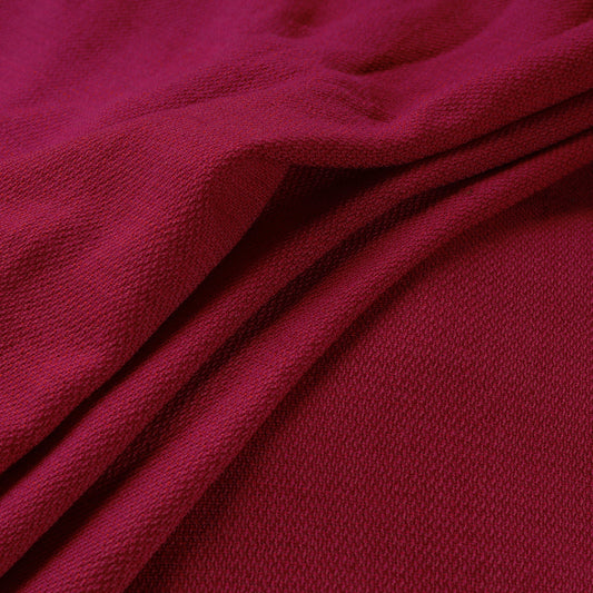 Pink - Kumaun Handwoven Pure Merino Woolen Fabric