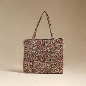 Beige - Quilted Fabric Handcrafted Handbag 12