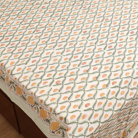 Sanganeri Hand Block Print Cotton Double Bedsheet Set (108 x 90 in) 39