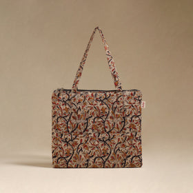 Beige - Quilted Fabric Handcrafted Handbag 15