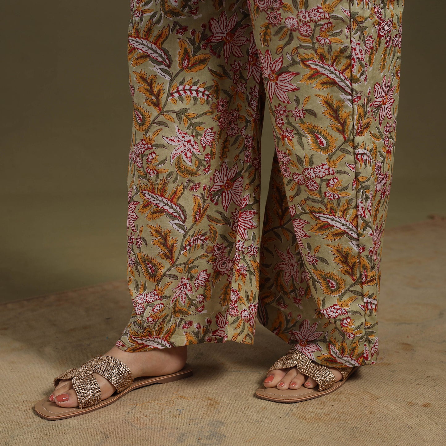 Green Cotton Sanganeri Block Print Co-Ord Set